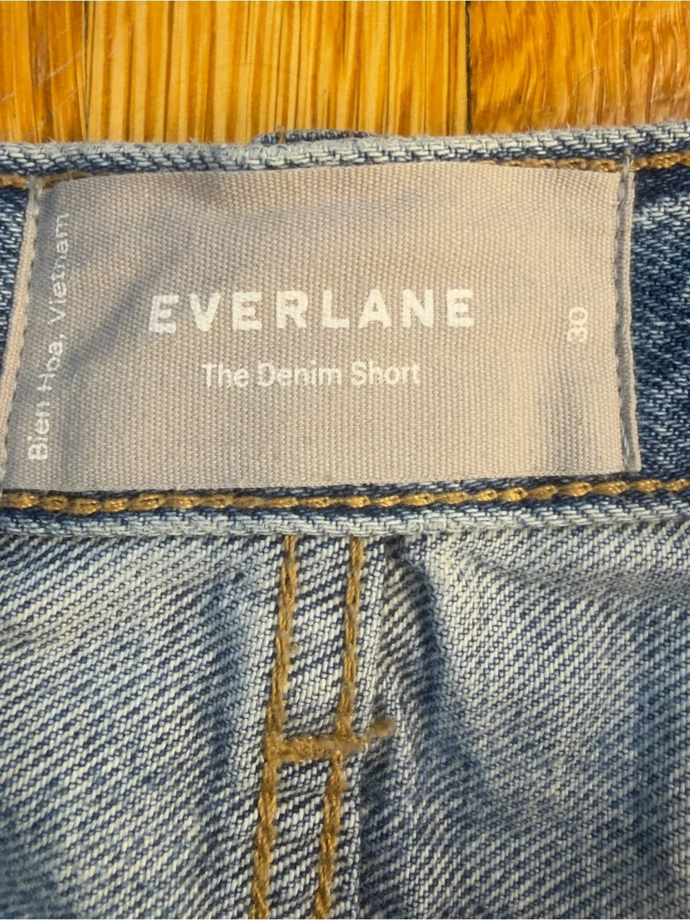 The Denim Shorts by Everlane Size 30 GUC Distressed Denim